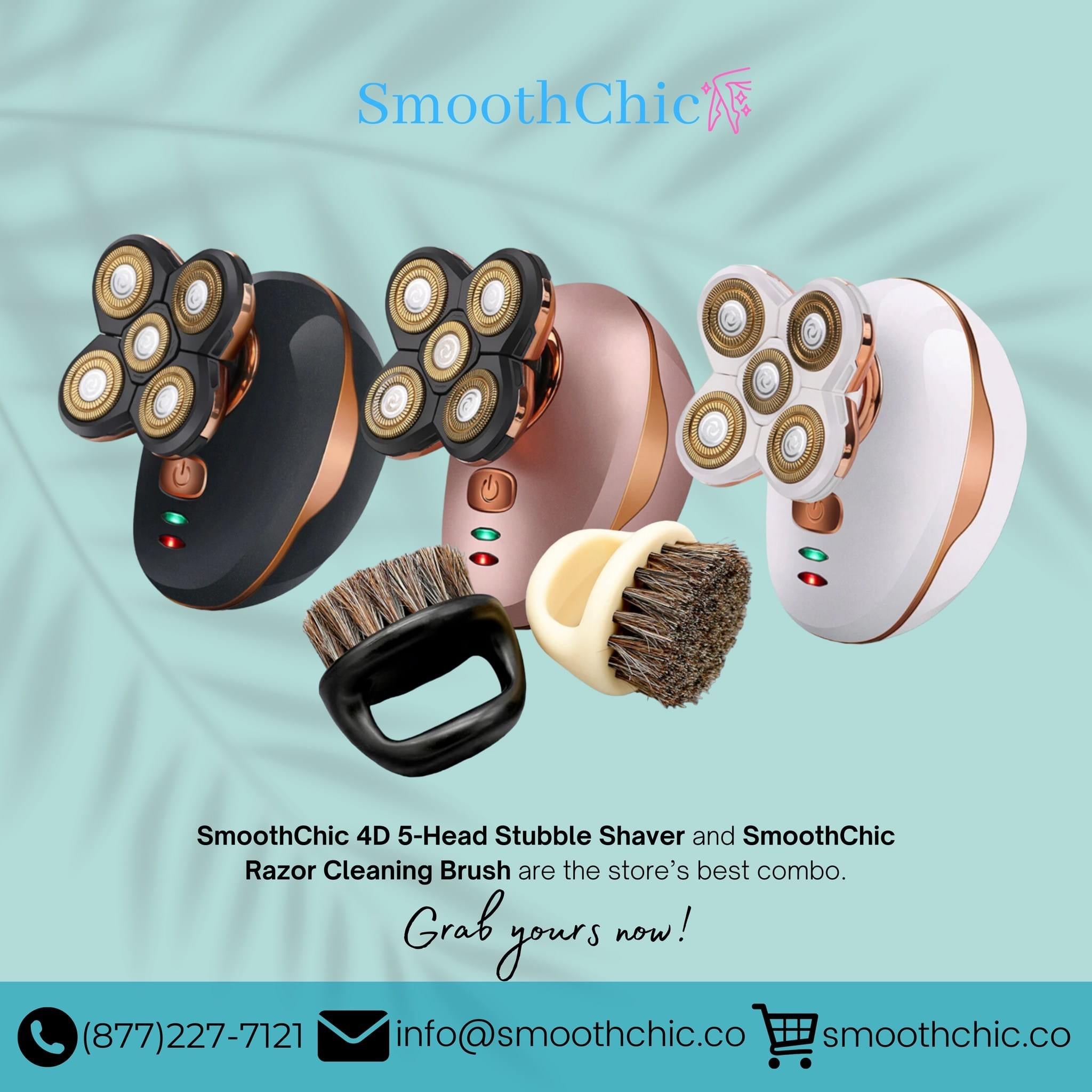 SmoothChic PrecisionPro™ 4D Stubble Shaver