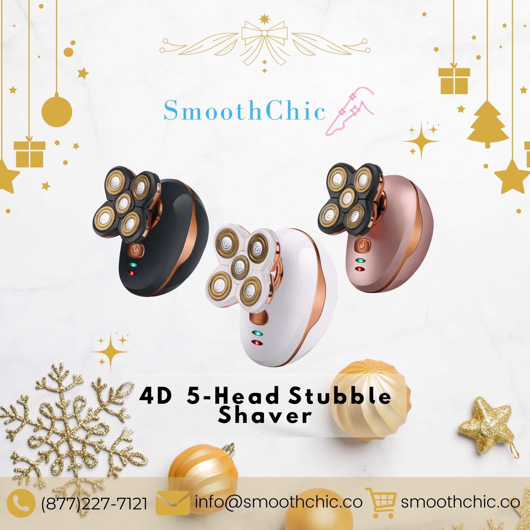 SmoothChic PrecisionPro™ 4D Stubble Shaver